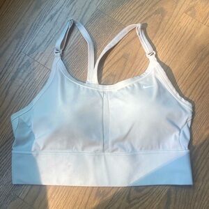 NIKE Dri-Fit Cream Sports Bra: Size L